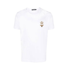 Футболка DOLCE & GABBANA, размер 56 IT, серебристый