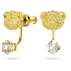 Серьги SWAROVSKI, кристаллы Swarovski, желтое золото