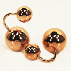 Серьги пусеты красное золото, 585 проба Best Gold