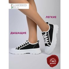 Кеды FRANCESCO BELLA Весна-лето 2024, полнота G, размер 37, черный