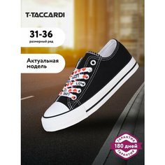 Кеды T.Taccardi Кеды для девочки T.TACCARDI размер31 цвет черный, размер 31, черный