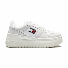 Кроссовки Tommy Jeans TJW RETRO BASKET FLA, размер T37, белый