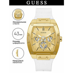 Наручные часы GUESS, белый/золотистый