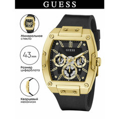 Наручные часы GUESS, золотистый/черный