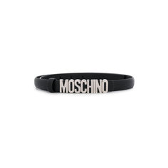 Ремень MOSCHINO для женщин, размер 44, черный