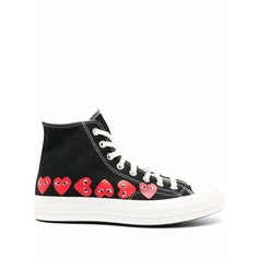 Кроссовки CONVERSE х Comme des Garcons PLAY x Comme des Garcons PLAY Chuck Taylor, размер 5.5 US, black
