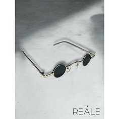Солнцезащитные очки REALE, черный/серебристый