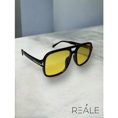 Солнцезащитные очки REALE, черный/желтый