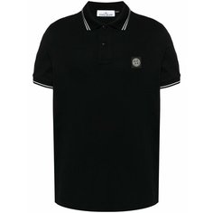 Поло Stone Island Compass, размер XL undefined (Stone Island (стандартный)), черный