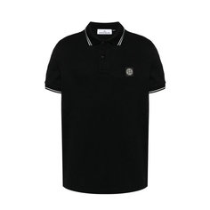 Поло Stone Island Compass, размер L undefined (Stone Island (стандартный)), черный