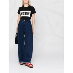 Футболка MSGM, размер M undefined (MSGM (стандартный)), черный
