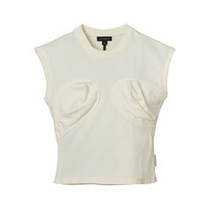 Майка MARC JACOBS Seamed Up, размер L undefined (MARC JACOBS (стандартный)), серебристый