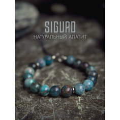 Браслет-нить SIGURD, апатит, 1 шт., размер 16 см, синий/голубой