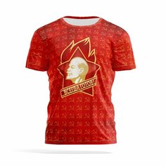 Футболка PANiN Brand, размер XXXL, коричневый, бордовый