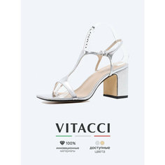 Босоножки VITACCI, размер 36, серебряный