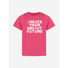 Футболка Demix Active Girls T-shirt, размер 122/128, фуксия