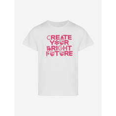 Футболка Demix Active Girls T-shirt, размер 158/164, белый