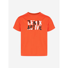 Футболка Demix Active Boys T-shirt, размер 134/140, оранжевый