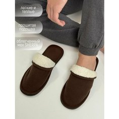 Тапочки TapModa, размер 42, коричневый
