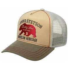 Бейсболка STETSON для мужчин и женщин, размер 0, бежевый