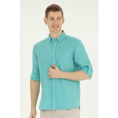 Рубашка U.S. POLO ASSN., размер M, бирюзовый