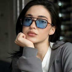 Солнцезащитные очки BLUECHERRY, коричневый /с черепаховым рисунком