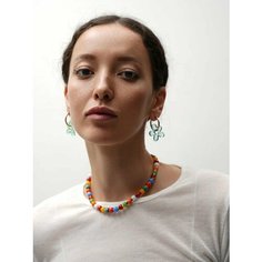 Бусы Daily Daisy, минеральное стекло, длина 40 см, бесцветный