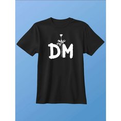 Футболка Zerosell depeche mode логотип, размер 4XS, черный