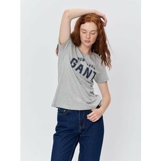 Футболка GANT, размер M, серый