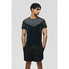 Футболка Baon B7323070, размер 46, black melange