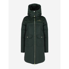 Куртка GLISSADE Womens Faux Down Jacket, размер 44, темно-зеленый