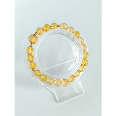 Браслет Gem Garden, цитрин, 1 шт., размер 18 см, размер one size, диаметр 9 см, желтый