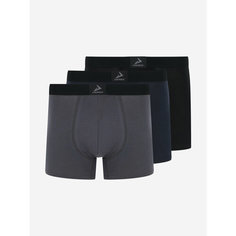 Трусы Demix Men boxers 3pack, комплект из 3 шт., размер 54, черный/синий
