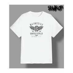 Футболка Zerosell бетмобиль мышь batman, размер XXXL, белый