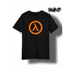 Футболка Zerosell half life, размер XXS, черный