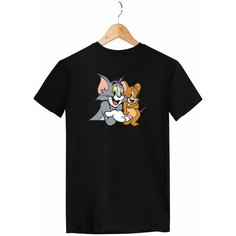 Футболка Zerosell Том И джерри/Tom&Jerry, размер 5XL, черный