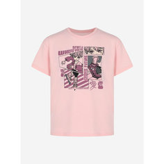 Футболка Demix Sport Style Girls T-Shirt, размер 134/140, розовый