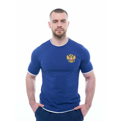 Футболка РУСИЧ спорт, 1 шт., размер 46, cиний