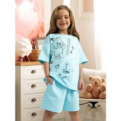 Комплект одежды Juno, размер 116, голубой