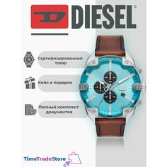 Наручные часы DIESEL, серебряный, черный, голубой