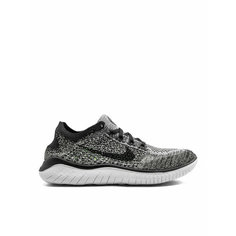 Кеды NIKE Free RN Flyknit 2018, размер 11 US, серебристый
