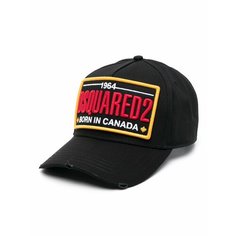 Бейсболка DSQUARED2 Born In Canada для мужчин, размер OneSize, черный