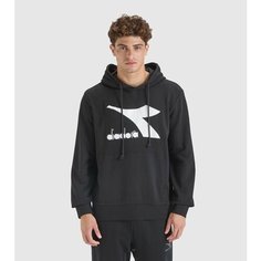 Толстовка Diadora HOODIE CHROMIA, размер TS, , черный