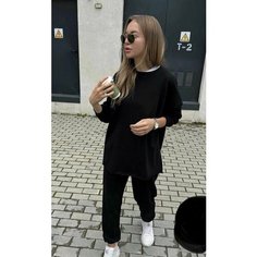 Костюм спортивный Женская коллекция, размер 48, черный Нет бренда