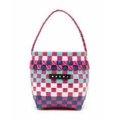 Сумка Marni, фактура стеганая, темно-розовый