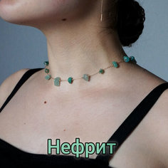 Чокер cosha_brand, длина 33 см, зелeный
