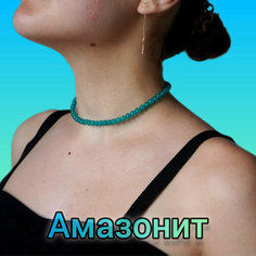Чокер cosha_brand, длина 33 см, голубой