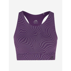 Топ спортивный ATHLEX Jacquard Bra, размер 46, фиолетовый