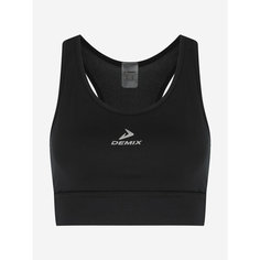Топ спортивный Demix W D Running Basic Bra, размер 50, черный