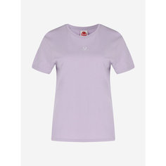 Футболка Kappa Authentic Core Womens Short Sleeve T-shirt, размер 46, сиреневый